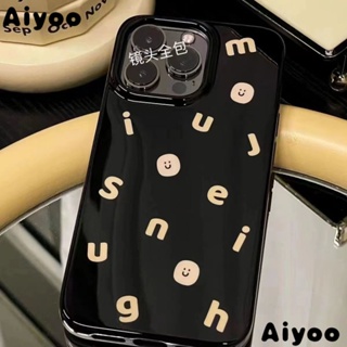 ✅เคสมือถือ แบบนิ่ม ลายหน้ายิ้ม สําหรับ Apple 13 iPhone 14 11 12 Pro Xs Max 8 Plus iPhone 1G3A