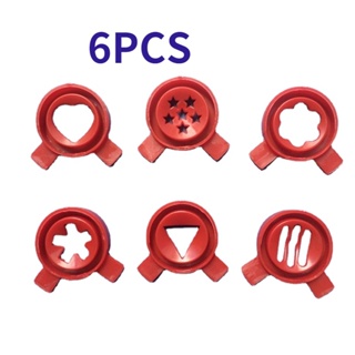 JLD 6PCS Hexagram Star Modelling Cap of ice cream machine Spare Part