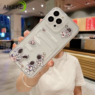 เคสโทรศัพท์มือถือ แบบนิ่ม ลายนักบินอวกาศ พร้อมช่องใส่บัตร สําหรับ Xiaomi 13 12 Lite Pro 12X 12S 12T Pro Mi 11 Lite 11T 11X Pro 11i