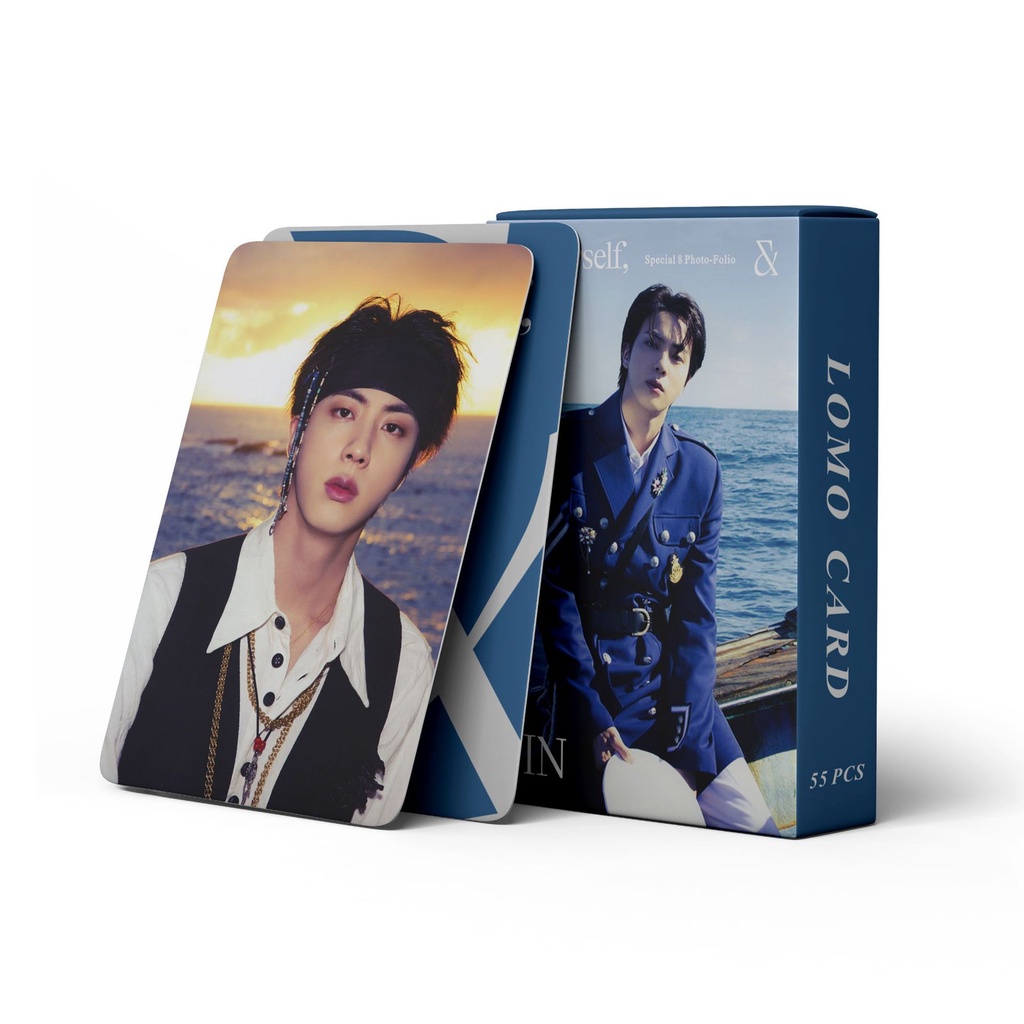 โปสการ์ดรูปภาพ-jin-sea-of-island-photocards-bt-s-solo-special-photo-folio-lomo-cards-bangtan-boys-me-amp-myself-kpop-55-ชิ้น-ต่อกล่อง