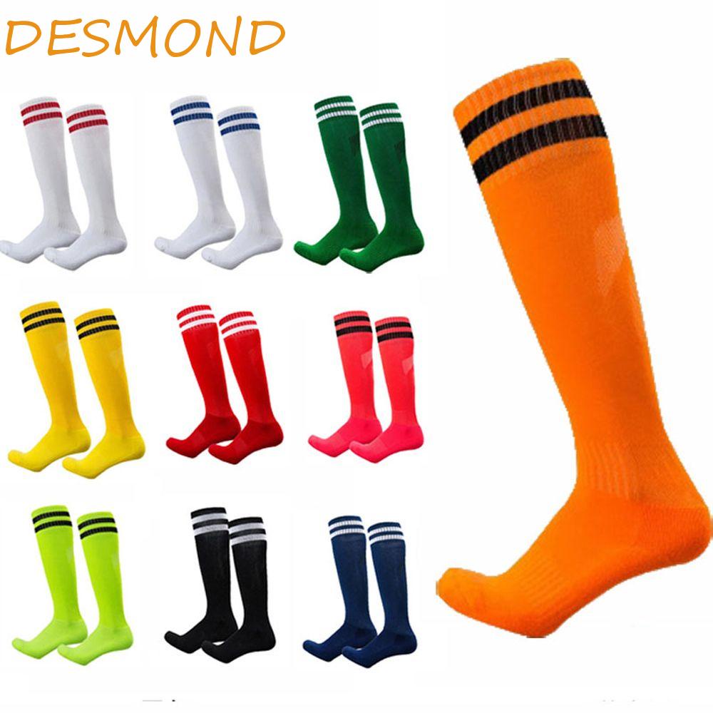 desmond-ถุงเท้ากีฬาฟุตบอล-ถุงเท้ากีฬา-วิ่ง-เบสบอล-ฮอกกี้-ท่อยาว-ผ้าฝ้ายสแปนเด็กซ์-ลายทาง-หลากสี-สําหรับเด็ก