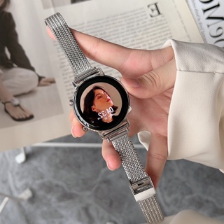 สายนาฬิกาข้อมือ สเตนเลส โลหะ ขนาดเล็ก สําหรับ Samsung 20 22m Huawei GT3 Mizuho