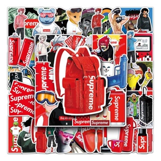 สติกเกอร์ กันน้ํา ลายกราฟฟิติ Supreme Street สําหรับติดตกแต่งกระเป๋าเดินทาง โทรศัพท์มือถือ 52 แผ่น