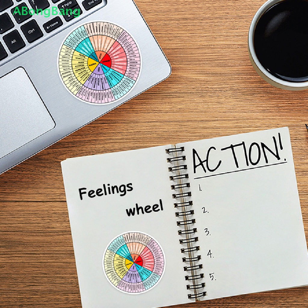 abongbang-2pcs-feelings-wheel-vinyl-sticker-emotion-feeling-chart-emotion-wheel-stickers-nice