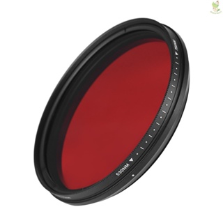 FOTGA 77mm Adjustable Infrared Filter IR Pass X-Ray Lens Filter Variable from 530nm to 750nm Compatible with    DSLR Camera