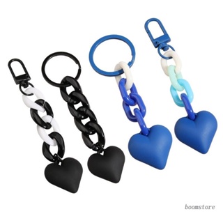 พวงกุญแจ จี้รูปหัวใจบูม สําหรับห้อยกระเป๋าเป้สะพายหลัง กระเป๋าถือ ผู้หญิง