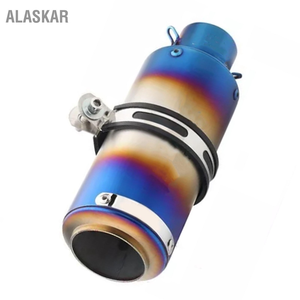 alaskar-ท่อไอเสียขนาด-51-มม-สีไล่ระดับสีไทเทเนี่ยมอัลลอยสแตนเลส-โครงสร้างแข็งแรง