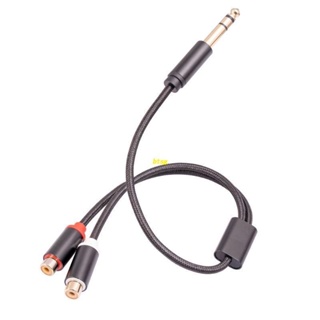 BT 6.35mm to Dual RCA Cable for Speaker, Amplifier and Other Rca-enabled Devices
