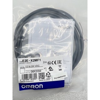 E2E-X2MF1 2M - OMRON - Inductive proximity sensor - Ø8, Non-Flush, 2mm Sn, PNP-NO, 12 - 24VDC ส่งจากไทย ส่งของทุกวัน