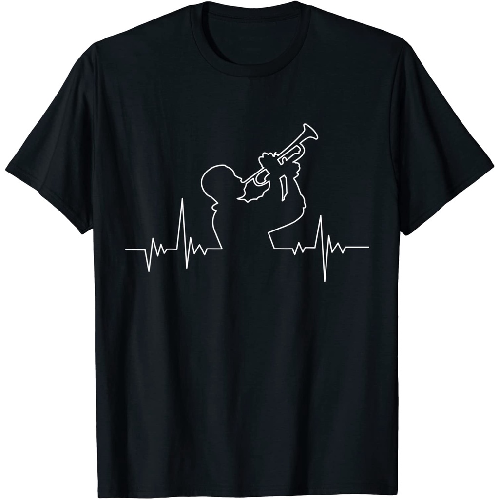 เสื้อยืดครอปเสื้อยืดทรัมเป็ต-พิมพ์ลาย-heartbeat-pulse-line-แบบตลกs-5xl