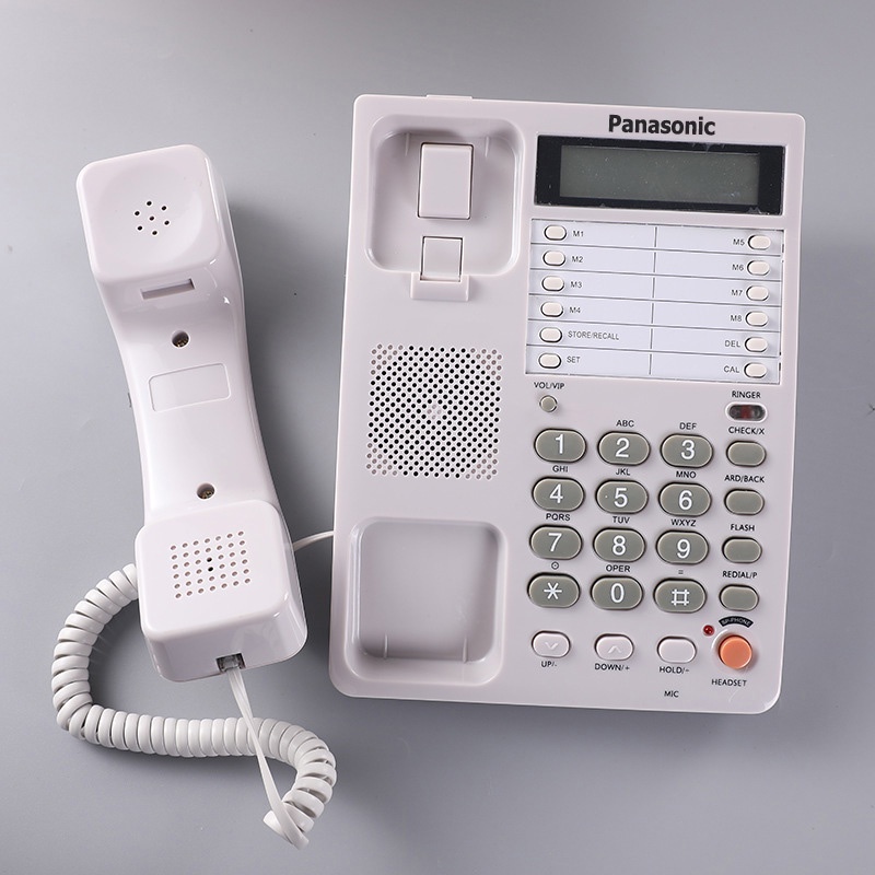 โทรศัพท์บ้านแบบมีสาย-โทรศัพท์บ้านสำนักงาน-panasonic-kx-t2375jw-โทรศัพท์บ้าน-จอแสดงผล-led-สมุดโทรศัพท์-พลักแอนด์เพลย์