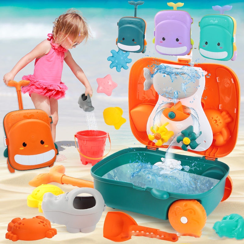 พร้อมส่ง-ของเล่นเด็ก-ชุดตักทราย-ของเล่นที่ตักทราย-ชุดเล่นทราย-ของเล่นทราย-เครื่องมือขุดทราย-ของเล่นชายหาด