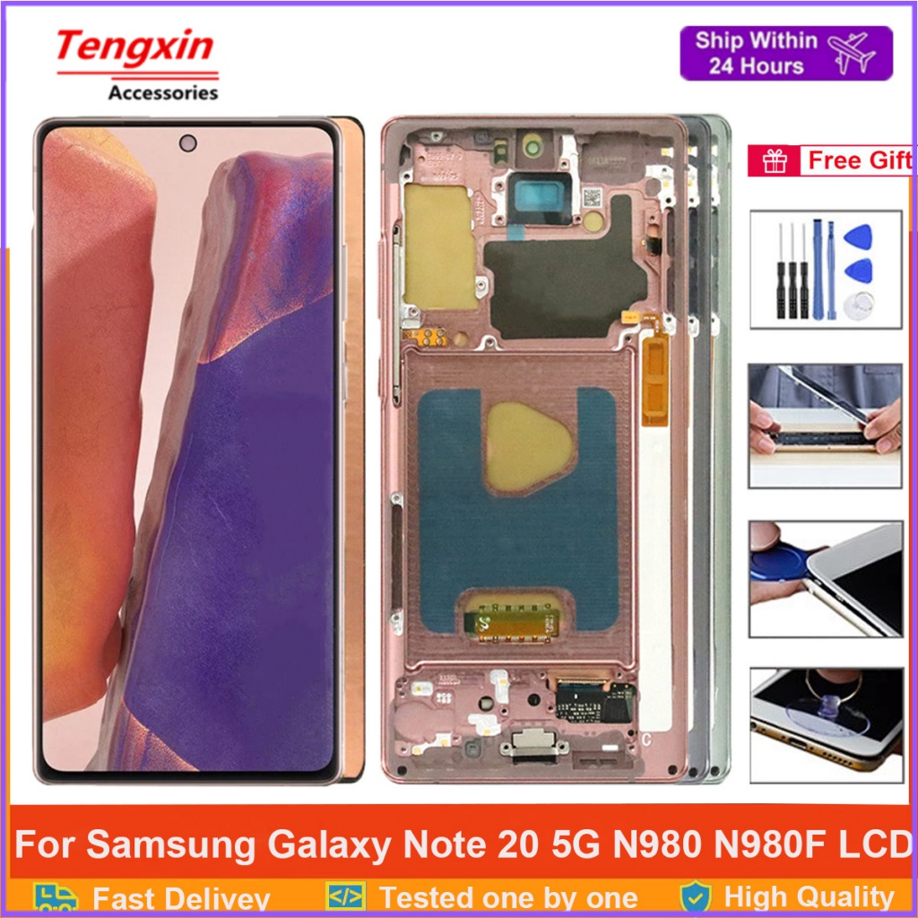 หน้าจอสัมผัส-lcd-6-7-นิ้ว-note-20-สําหรับ-samsung-galaxy-note-20-lcd-n980-sm-n980f-sn980f-ds