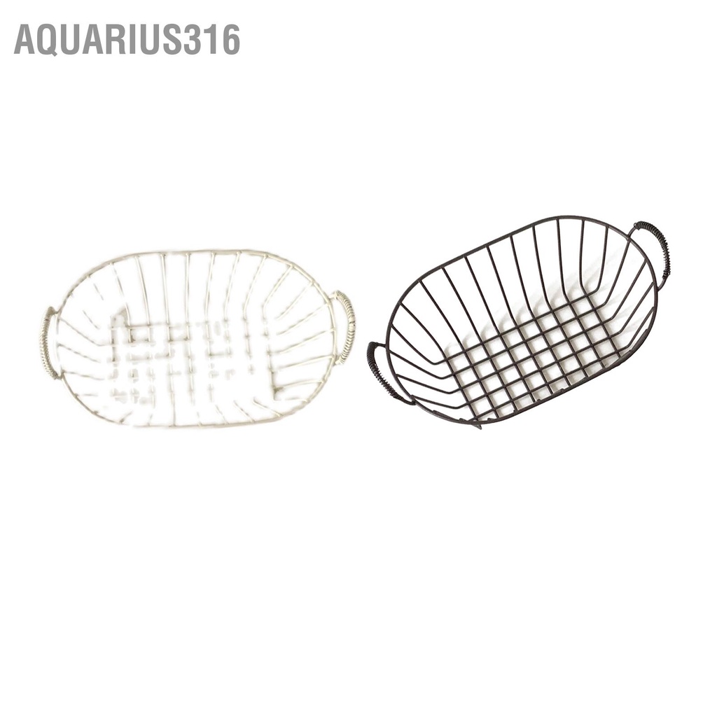 aquarius316-ตะกร้าลวดเหล็กถังเก็บของมือถือสำหรับตู้ครัวตู้กับข้าวห้องน้ำห้องซักรีดตู้เย็น
