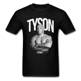 [S-5XL] เสื้อยืด แบบนิ่ม พิมพ์ลายการ์ตูน Iron Mike Tyson 3 มิติ สีดํา สไตล์เกาหลี คลาสสิก สําหรับผู้ชาย