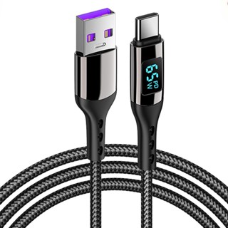 【65W】สายชาร์จ Type C PD 100W USB C เป็น Type C สําหรับ Samsung Xiaomi OPPO MacBook IPad