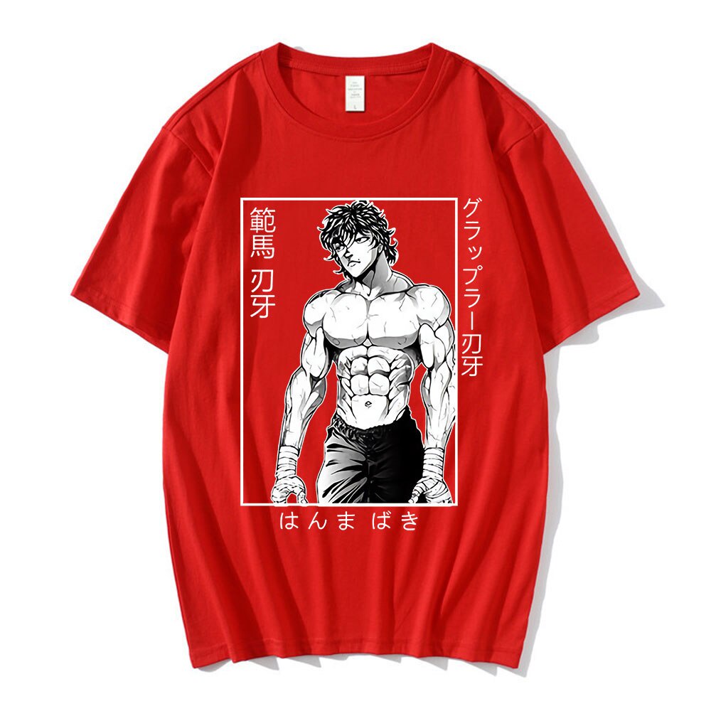 ee81-พร้อมส่ง-เสื้อยืด-พิมพ์ลายอนิเมะ-baki-hanma-the-grappler-yujiro-สไตล์ญี่ปุ่น-สําหรับผู้ชาย-39-s-เสื้อยืดลําลอง-แขน