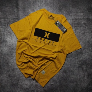 เสื้อยืด ลาย HURLEY ESTABLISHED 1969 สีเหลือง สําหรับผู้ชายS-5XL