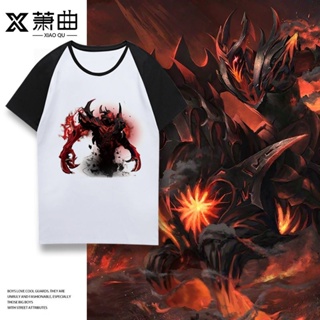 [COD]DOTA2 Dark Wind Shadow Demon Juggernaut Anti-Mage PA Black King Bar ฤดูร้อนผ้าฝ้ายแขนสั้นเสื้อยืดครึ่งแขนS-5XL