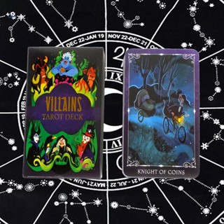 Chua Villains Tarot Oracles Tarot Card English Card Deck Tarot Mysterious Divination Card Party Family Funny Board Game