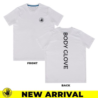 BODY GLOVE Unisex Graphic Tee Cotton T-Shirt เสื้อยืด สีขาว-00_01