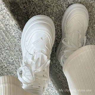 สไตล์เกาหลีรายการเดียวรองเท้าสีขาวขนาดเล็กเพื่อเพิ่มแนวโน้มนักศึกษาหญิง SH5985