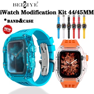 ชุดดัดแปลงหรูหรา สําหรับ Apple Watch Series 8 7 iWatch Series 8 7 6 5 4 SE 45 มม. 44 มม.