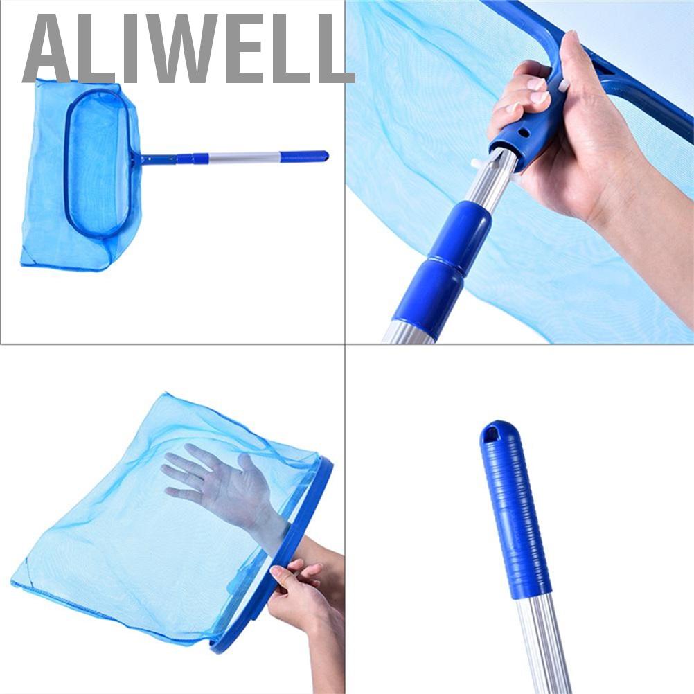 aliwell-pool-landing-net-with-telescopic-pole-swimming-skimmer-leaf-clean-for-spas