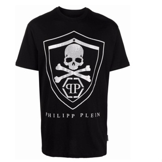 Philipp Plein Mens Logo Print Short Sleeve T-Shirt_01