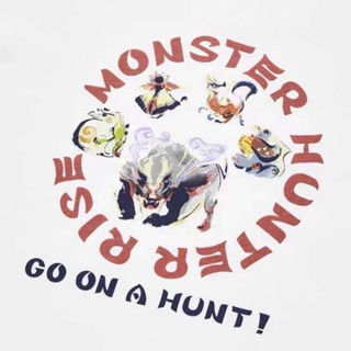 #ถูกสุด #ถูกสุด x630 /Uniqlo เสื้อยืดแขนสั้นลาย Monster Hunter Rise Ut ( 441558 ) สําหรับผู้ชายและผู้หญิง!