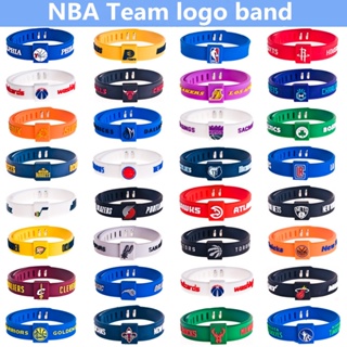 NBA Bracelet Bangle Basketball Silicone Adjustable Ball Team Logo Wristband Warriors Basketball Star Baller Band LY