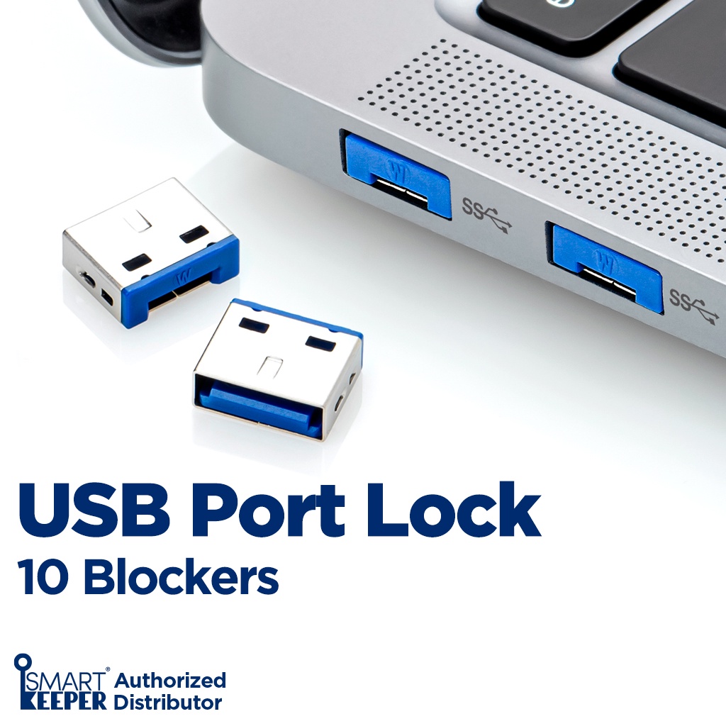 พอร์ตล็อค USB 10 (บล็อก USB เพื่อความปลอดภัยของข้อมูล) | Shopee Thailand