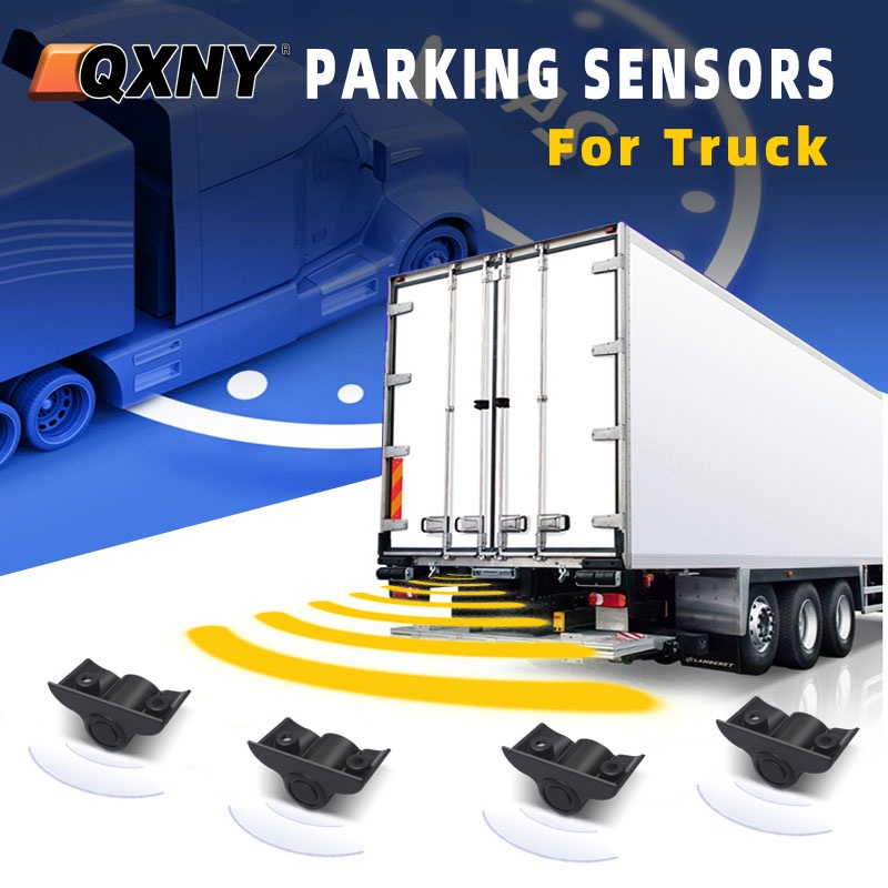 24V Truck Parking Sensor 4 Kit Backup Radar Reversing Sensor LCD