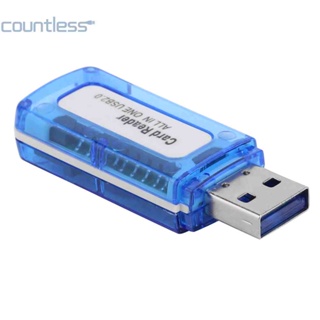 เครื่องอ่านการ์ดหน่วยความจํา 4 in 1 USB 2.0 All in One Cardreader สําหรับ Micro SD TF M2 [countless.th]