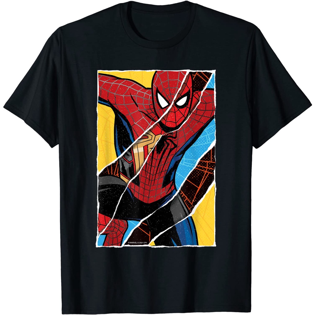 เสื้อยืด-พิมพ์ลายการ์ตูน-marvel-spider-man-no-way-home-spider-สําหรับผู้ชายsize-s-5xl