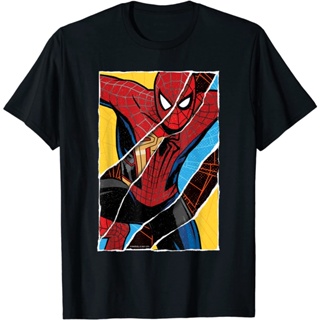 เสื้อยืด พิมพ์ลายการ์ตูน Marvel Spider-Man No Way Home Spider สําหรับผู้ชายSize S-5XL