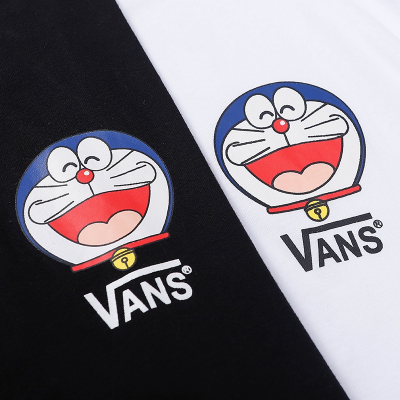 vans-vans-doraemon-เสื้อยืดลําลอง-ผ้าฝ้าย-แขนสั้น-คอกลม-พิมพ์ลาย-ทรงหลวม-สําหรับผู้ชาย-และผู้หญิง