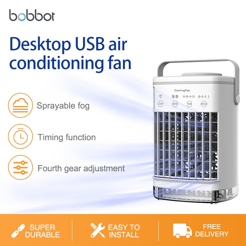 bobbot-พัดลมระบายความร้อน-ขนาดเล็ก-usb-พัดลมระบายความร้อนด้วยน้ํา-ขนาดเล็ก-พัดลมสเปรย์-พัดลมตั้งโต๊ะ