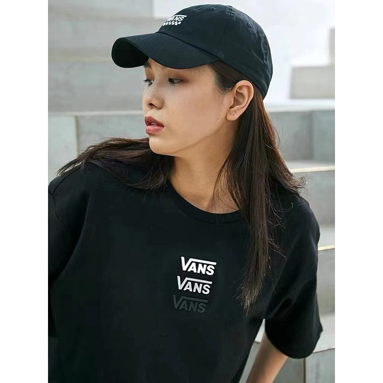 vans-vance-เสื้อยืดแขนสั้น-คอกลม-ผ้าฝ้าย-พิมพ์ลาย-ทรงหลวม-แฟชั่นฤดูร้อน-สําหรับผู้ชาย-และผู้หญิง