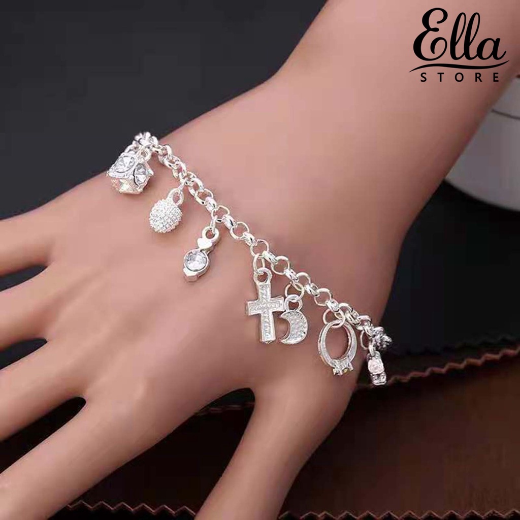 ellastore123-สร้อยข้อมือ-ชุบไฟฟ้า-13-ธีม-สไตล์โบฮีเมียน-ติดทนนาน-สําหรับผู้หญิง-ปาร์ตี้