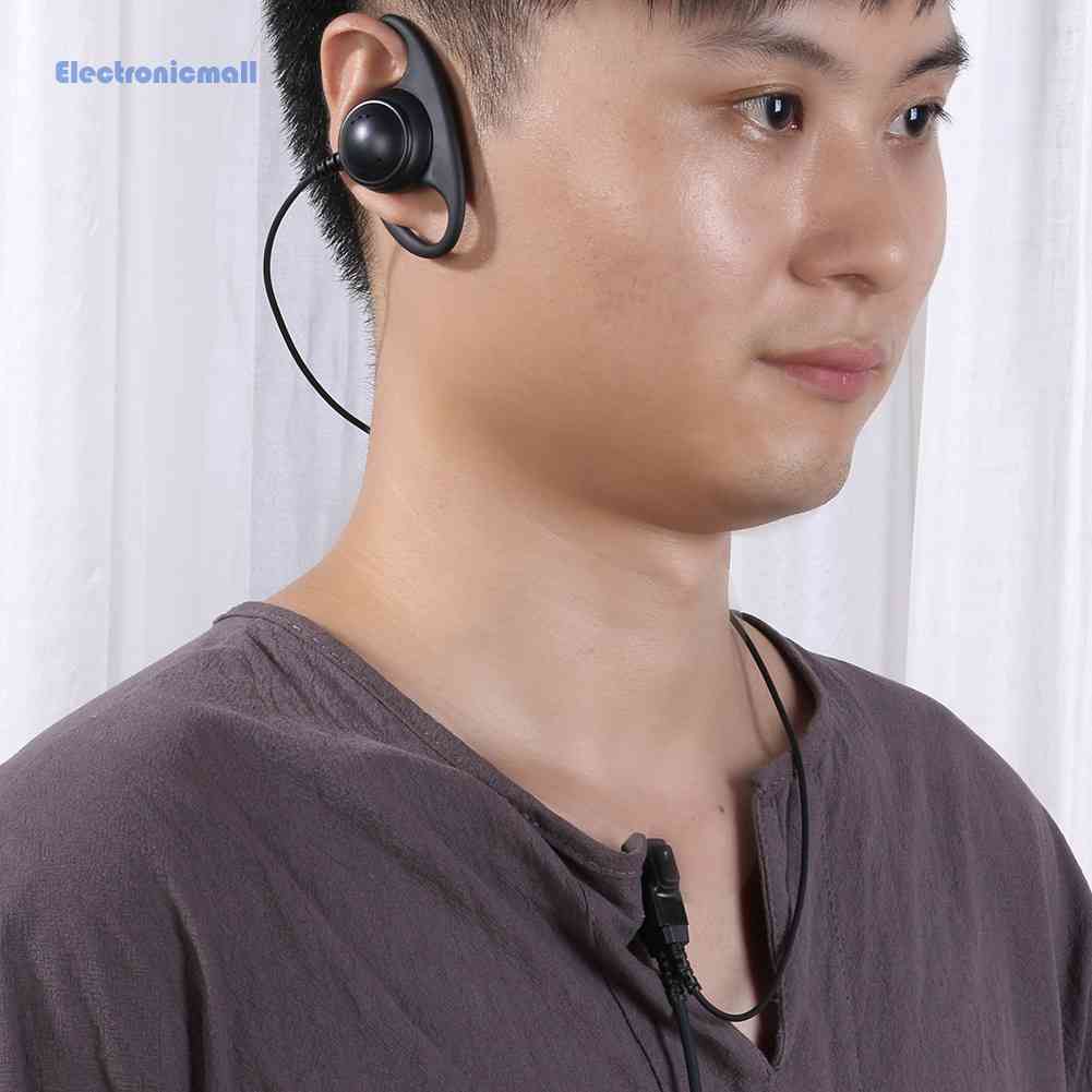 electronicmall01-th-ชุดหูฟัง-รูปตัว-d-2-pin-พร้อมไมโครโฟน-ptt-สําหรับวิทยุสื่อสาร-motorola-gp68