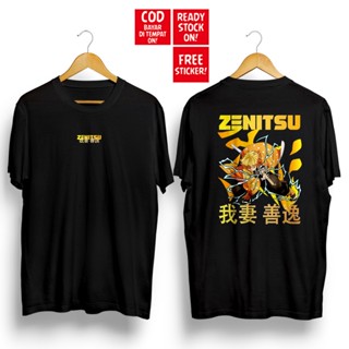 Zenitsu AGATSUMA DEMON SLAYER Kimetsu no Yaiba TANJIRO NEZUKO INOSUKE T-Shirt Japanese ANIME_03