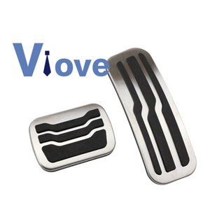 Stainless Steel Foot Pedal Accelerator Gas Fuel Brake Pedal Pads Mats Cover for Ford Explorer 2013-2021