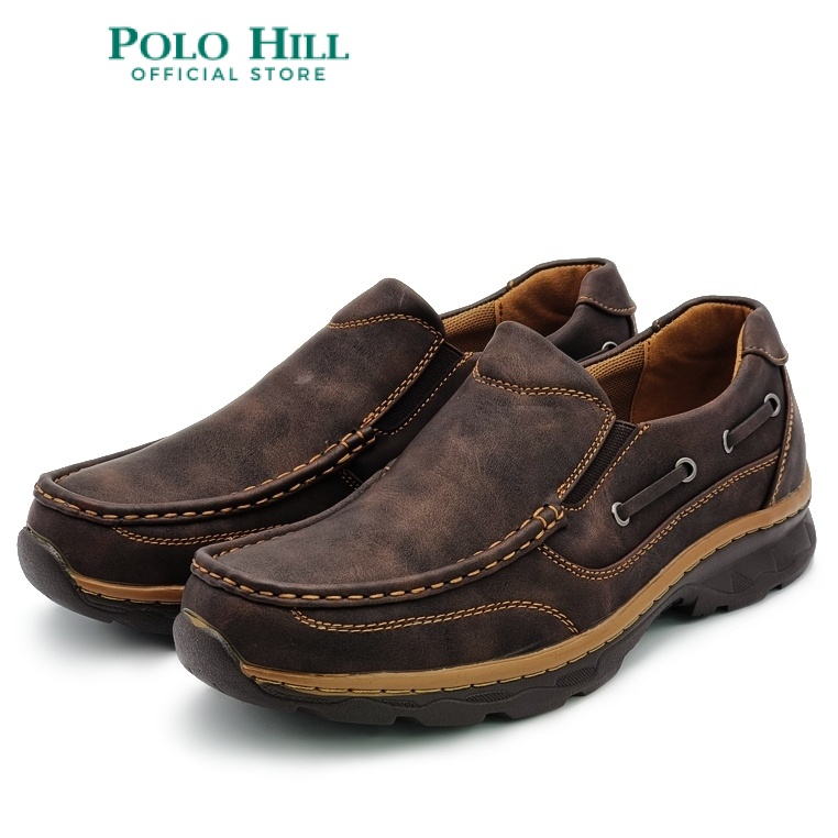 Polo HILL Men Laceless Slip On Boat Shoes PMSL MS432 Shopee Thailand