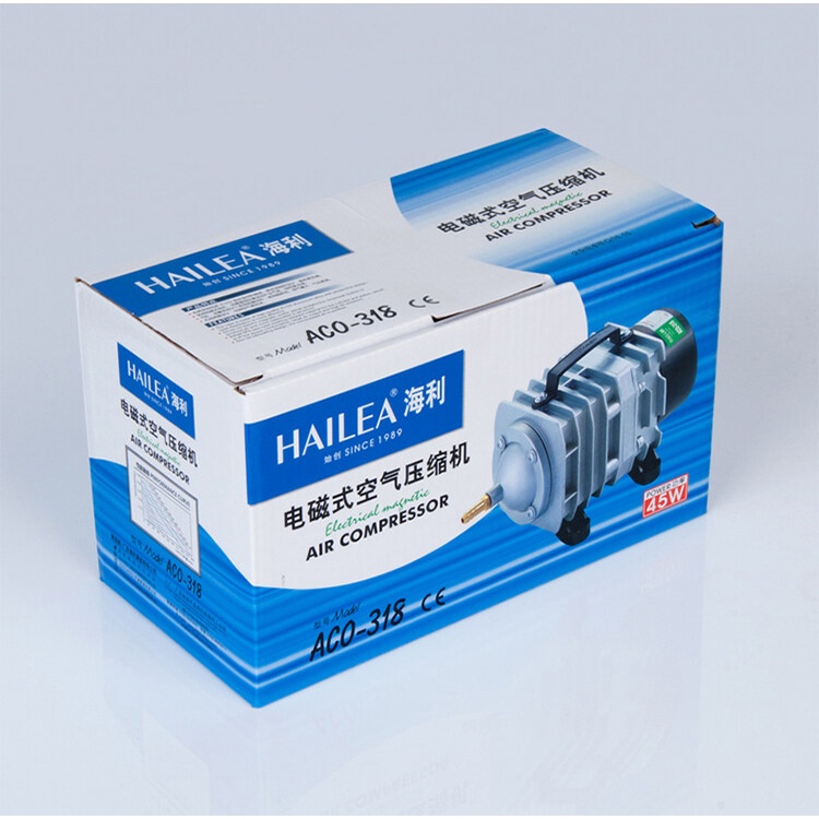 hailea-aco-318-45w-ปั๊มออกซิเจน-ปั๊มลมลูกสูบ-เครื่องเติมอากาศ-ออกซิเจนตู้ปลา-6ทาง-สำหรับเลี้ยงกุ้ง-ปลา-ปั๊มลมลูกสูบ-บ่อปลา-ปั๊มลมตู้ปลา-ปั้มลมลูกสูบ-ปั๊มออกซิเจนให้แรงลมดีมาก-เครื่องอัดอากาศ