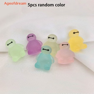 [Ageofdream] 5Pcs Tiny Luminous Resin Doll Toy Ornaments Miniature Heroes Dolls Decoration New