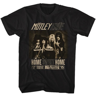 เสื้อยืด พิมพ์ลาย Motley Crue Home Sweet Home Live at Staples Center สําหรับผู้ชาย