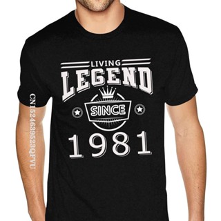 Comfortable Gothic Holiday Gift Slim Fit Personalised Living Legend Since 1981 Gothic Style Anime Gothic Style T Sh_03