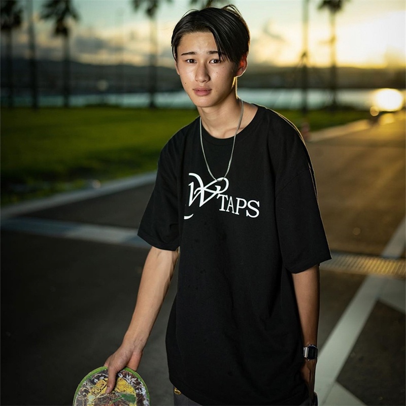 wtaps-เสื้อยืดแขนสั้น-พิมพ์ลายโลโก้-toru-nishiyama-ทรงหลวม-สไตล์วินเทจ-แฟชั่นญี่ปุ่น-สําหรับเด็กผู้ชาย