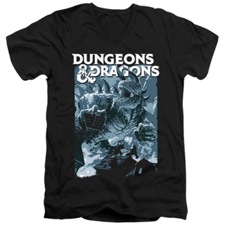 [S-5XL] เสื้อยืดลําลอง แขนสั้น พิมพ์ลาย Dungeons And Dragons Tarrasque เข้ากับทุกการแต่งกาย สําหรับผู้ชาย 821237